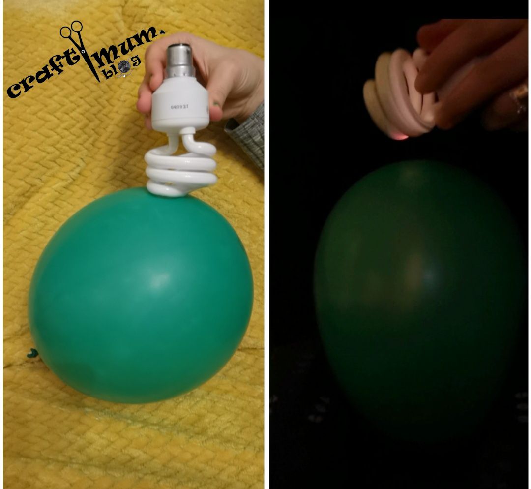 static electricity light bulb experiment