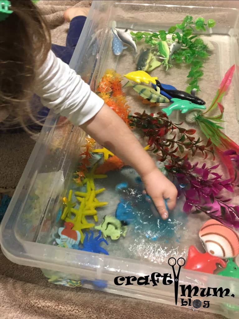 Under the sea sensory bin - Crafty Mum