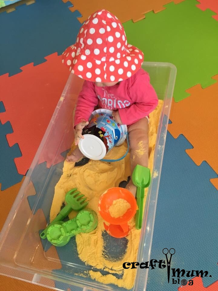 Baby safe sand play