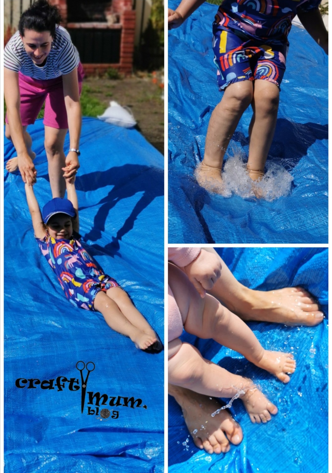 Water slide/puddles activity