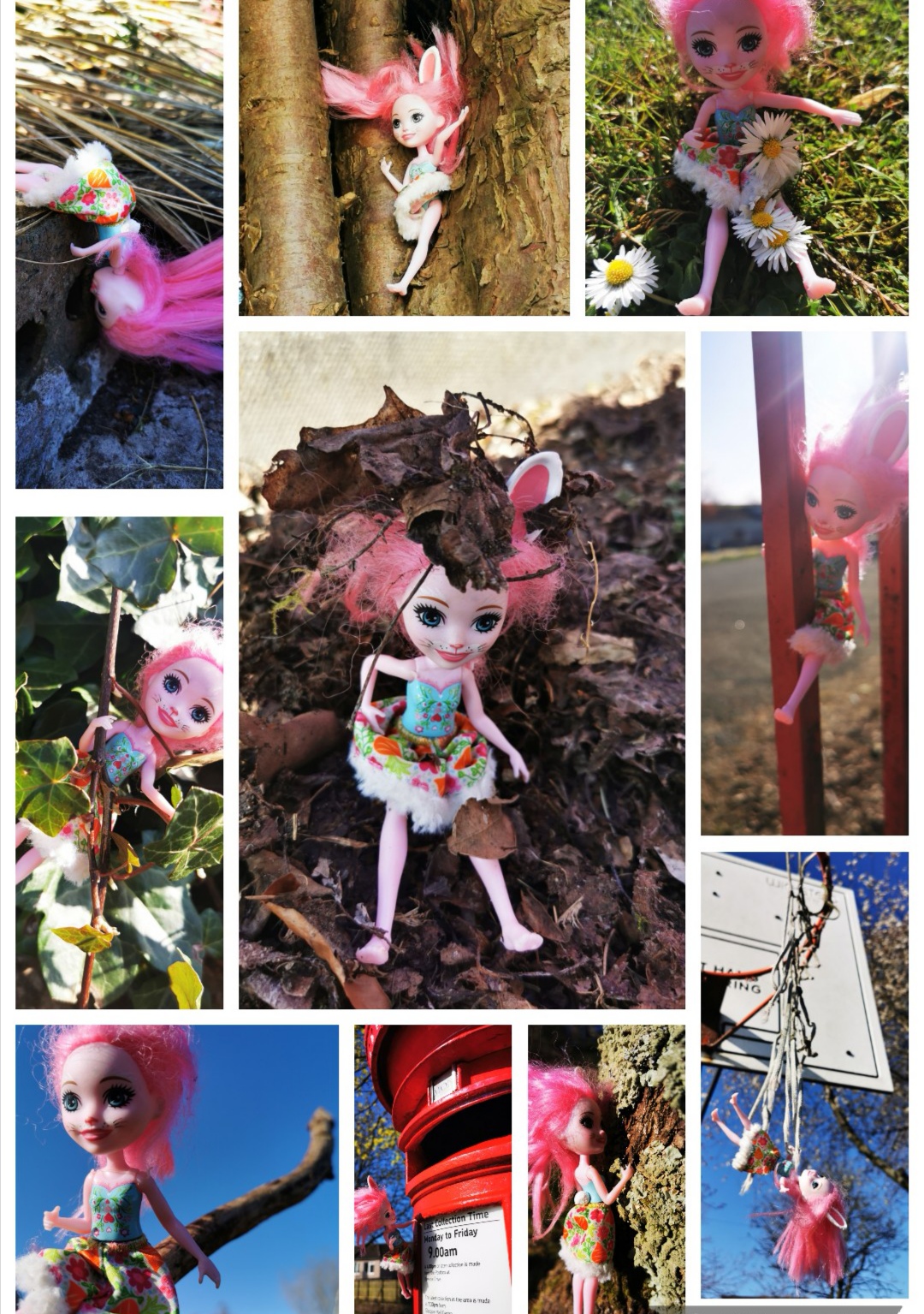 Doll on a walk photography project